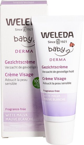 baby-sensitive-witte-malva-gezichtscr&egrave;me-weleda